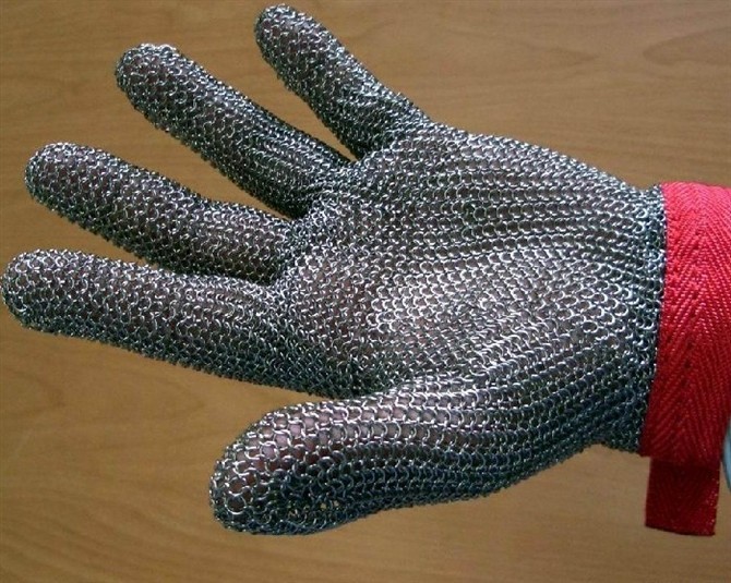 American metal glove metal mesh glove metal chain glove